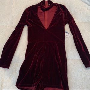 Brand new with tag velvet romper